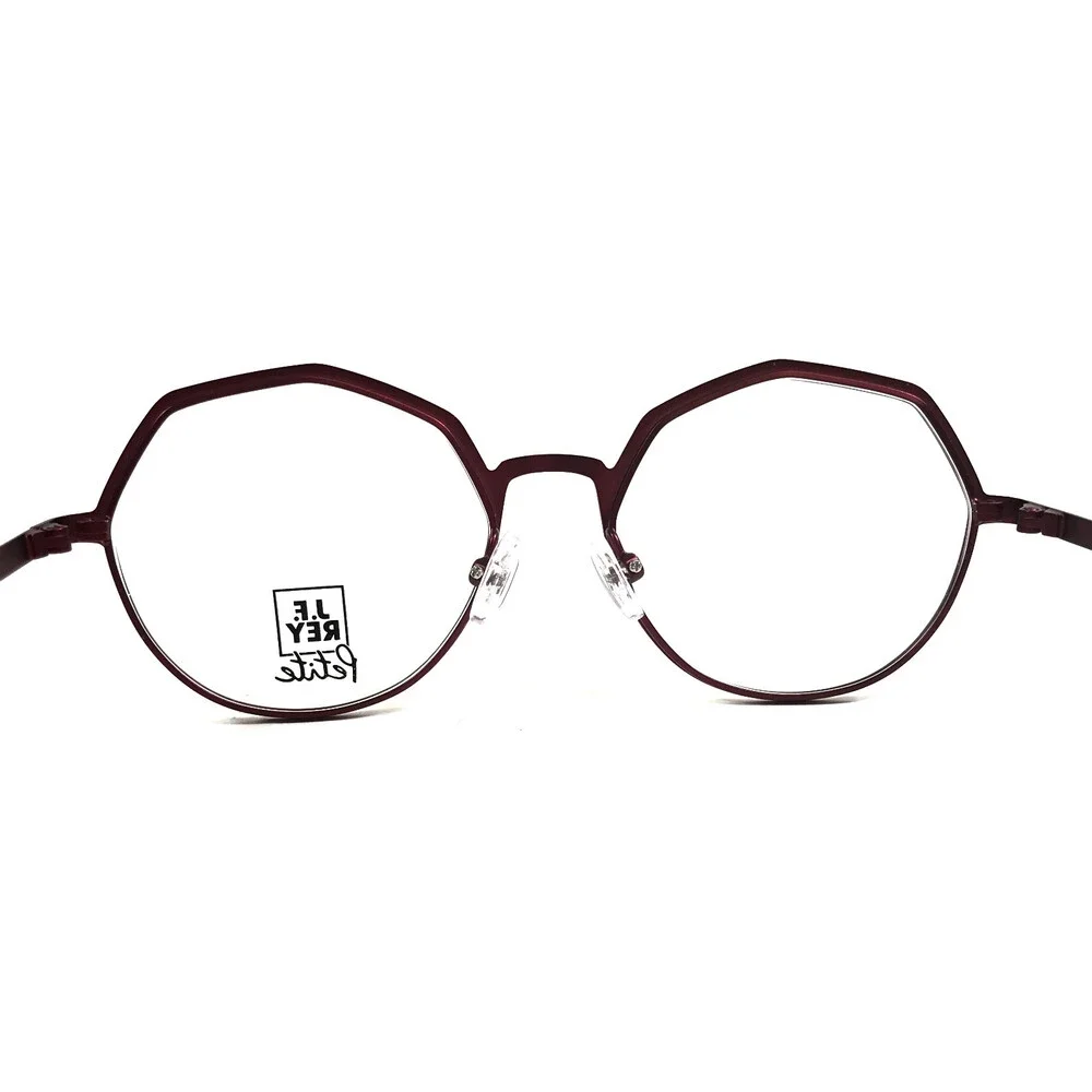 J. F. Rey Petite Eyeglasses Frames PM099 7583 Taupe Burgundy Orange 49-16-140